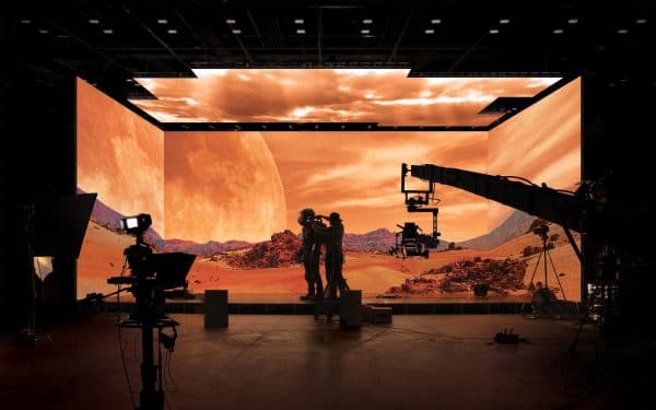Background Image of a Virtual Production LED Wall